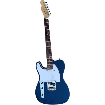 Custom Regent Transparent Blue Left Handed Clapton White Pickguard Electric Guitar - Image 4