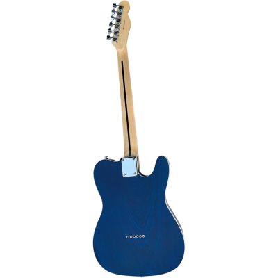 Custom Regent Transparent Blue Left Handed Clapton White Pickguard Electric Guitar - Image 7