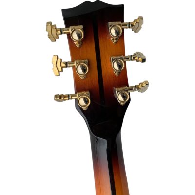 Custom Crown J200 Harrison Sunset Burst Abalone Acoustic Guitar - Image 2