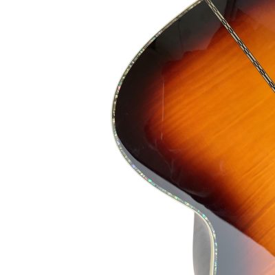 Custom Crown J200 Harrison Sunset Burst Abalone Acoustic Guitar - Image 3