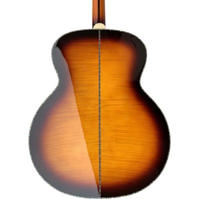Custom Crown J200 Harrison Sunset Burst Abalone Acoustic Guitar - Image 4