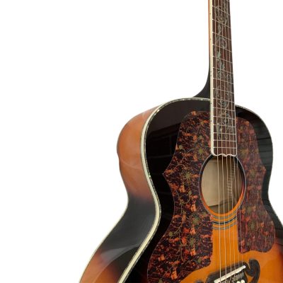 Custom Crown J200 Harrison Sunset Burst Abalone Acoustic Guitar - Image 7