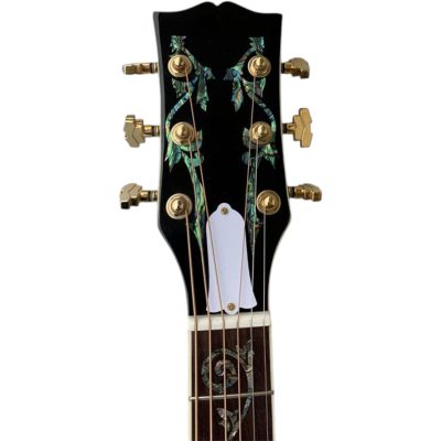 Custom Crown J200 Harrison Sunset Burst Abalone Acoustic Guitar - Image 8