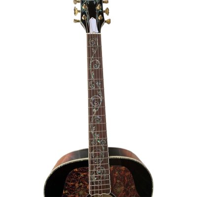 Custom Crown J200 Harrison Sunset Burst Abalone Acoustic Guitar - Image 11