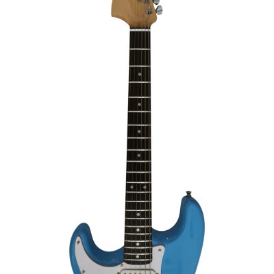Custom Regent Daphne Blue Finish Electric Guitar Lefty - Image 5