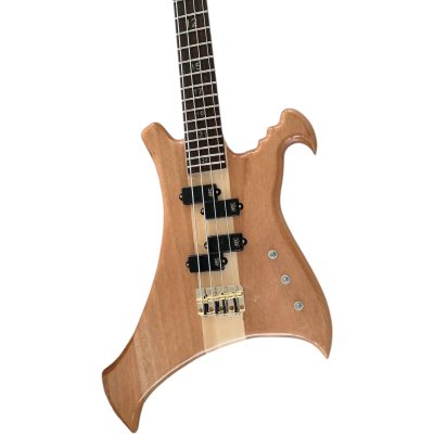 Custom Pulse Buzzard Natural John Entwistle 4 String Bass Number Fretboard Inlays