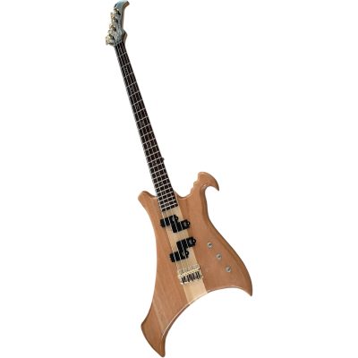 Custom Pulse Buzzard Natural John Entwistle 4 String Bass Number Fretboard Inlays - Image 4
