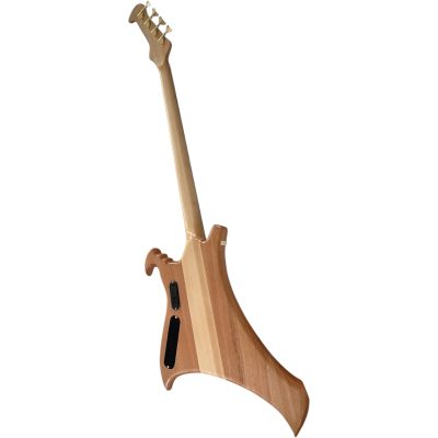Custom Pulse Buzzard Natural John Entwistle 4 String Bass Number Fretboard Inlays - Image 7
