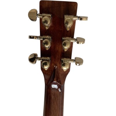 Custom Vertex D45 Flower Abalone Inlays Natural Solid Spruce Top Acoustic Electric Guitar Fishman Pickups - Image 12