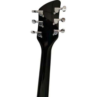 Custom Nova Left Handed Jetglo Black 620 Solid Body Guitar Toaster Pickups - Image 4