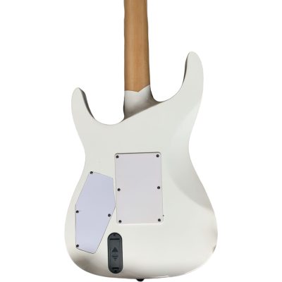 Custom Obsidian Kirk Ouija Board White Good Bye Guitar Natural Maple Finish Back Neck - Image 6