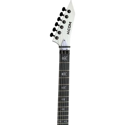 Custom Obsidian Kirk Ouija Board White Good Bye Guitar Natural Maple Finish Back Neck - Image 4