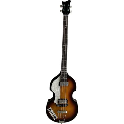 Custom Vale Left Handed HCT 500 Vintage Sunburst McCartney Ignition Series Violin 4 String Bass - Image 5
