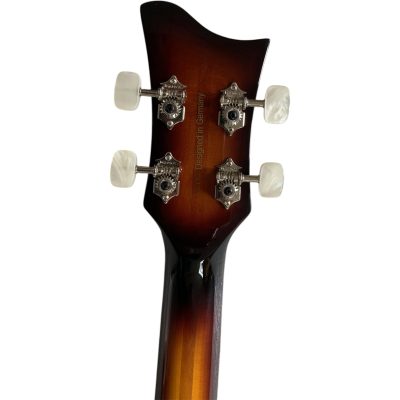 Custom Vale Left Handed HCT 500 Vintage Sunburst McCartney Ignition Series Violin 4 String Bass - Image 11