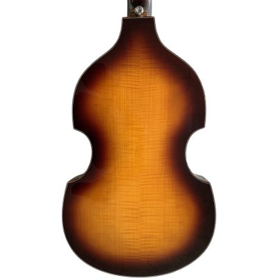 Custom Vale Left Handed HCT 500 Vintage Sunburst McCartney Ignition Series Violin 4 String Bass - Image 12