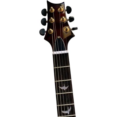 Custom Monarch Santana Birdseye Amber Finish Electric Guitar - Image 5