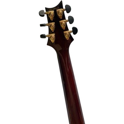 Custom Monarch Santana Birdseye Amber Finish Electric Guitar - Image 2