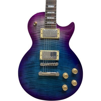 Custom Crown Standard Blue Purple Burst Flamed Maple Top Guitar