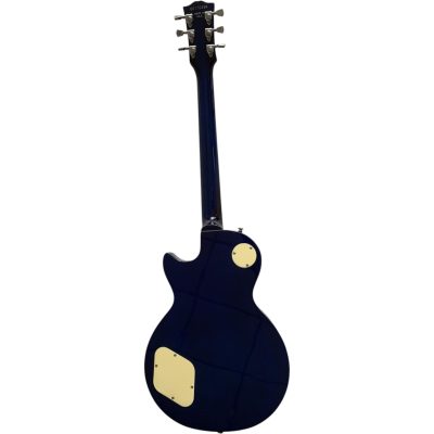 Custom Crown Standard Blue Purple Burst Flamed Maple Top Guitar - Image 4