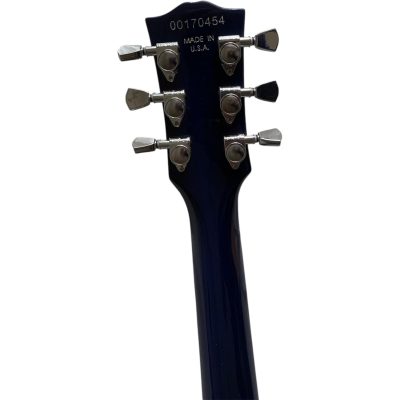 Custom Crown Standard Blue Purple Burst Flamed Maple Top Guitar - Image 3