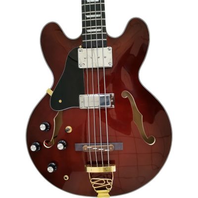 Custom Crown EB2D Brown Midtown 4 String Bass Semi Hollow Fhole