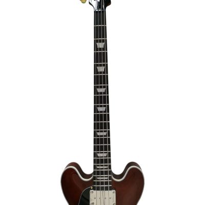 Custom Crown EB2D Brown Midtown 4 String Bass Semi Hollow Fhole - Image 3