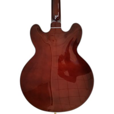 Custom Crown EB2D Brown Midtown 4 String Bass Semi Hollow Fhole - Image 6