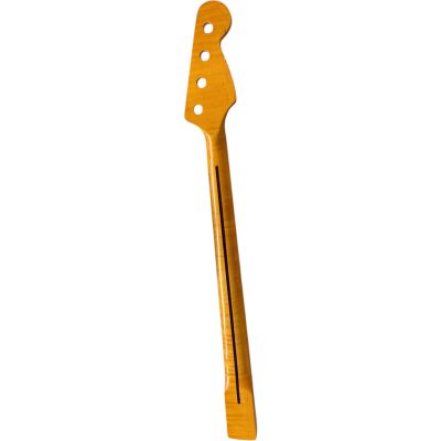 Custom Regent DIY 4 String Jazz Bass Unfinished Natural Tiger Maple Neck - Image 2