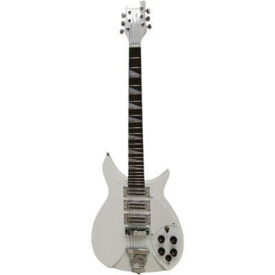 Custom Nova 325C64 White John Lennon 21 Inch Scale Length Guitar - Image 4