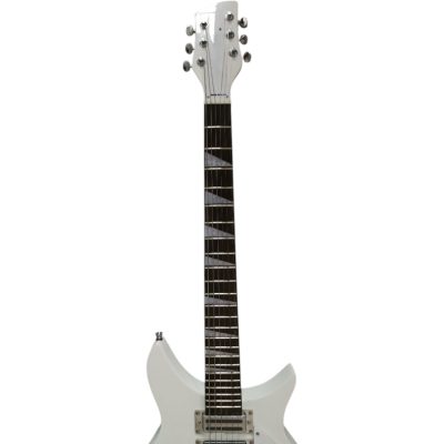 Custom Nova 325C64 White John Lennon 21 Inch Scale Length Guitar - Image 2