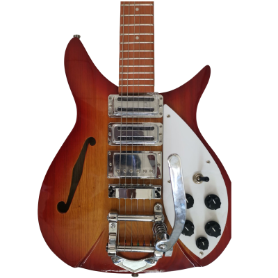 Custom Nova Cherry Fireglo 325 Fhole Electric Guitar