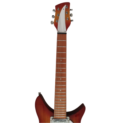 Custom Nova Cherry Fireglo 325 Fhole Electric Guitar - Image 3