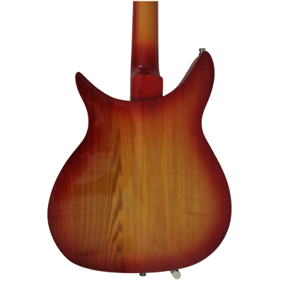 Custom Nova Cherry Fireglo 325 Fhole Electric Guitar - Image 5