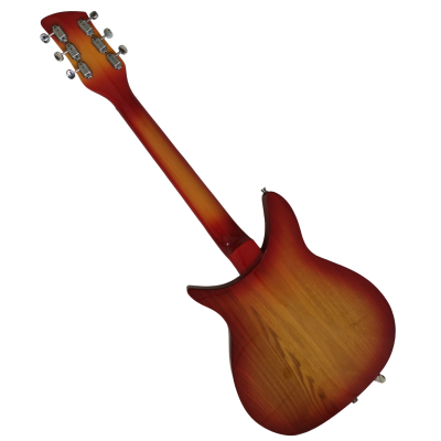 Custom Nova Cherry Fireglo 325 Fhole Electric Guitar - Image 7