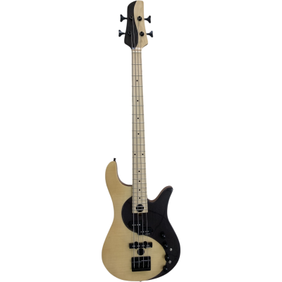 Custom Solis Victor Yin Yang Deluxe 4 String Bass Dual Tone Wood Maple Fretboard - Image 8