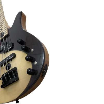 Custom Solis Victor Yin Yang Deluxe 4 String Bass Dual Tone Wood Maple Fretboard - Image 5