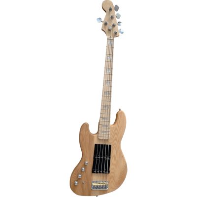 Custom Regent Natural Marcus Miller 5 String Jazz Bass Ebony Finger Ramp - Image 5