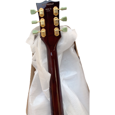 Custom Crown ES335 BB King Lucille Vintage Sunburst 6 String Electric Guitar - Image 4