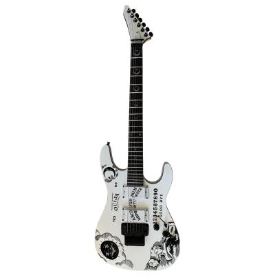 Custom Obsidian Kirk Hammett Ouija White Good Bye Guitar Natural Maple Finish Back Neck - Image 8