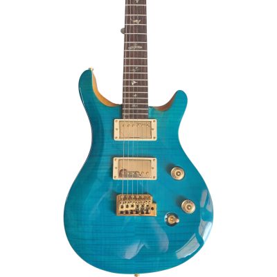 Custom Monarch Santana Teal Flamed Maple Top Guitar