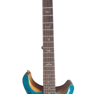 Custom Monarch Santana Teal Flamed Maple Top Guitar - Image 4