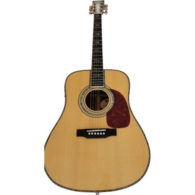 Custom Vertex D45 Natural Dreadnought Solid Spruce Top Acoustic Electric Guitar Fishman Pickups