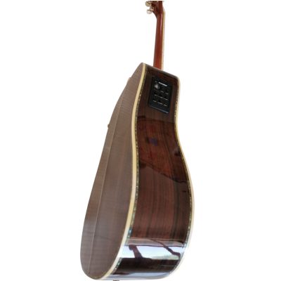 Custom Vertex D45 Natural Dreadnought Solid Spruce Top Acoustic Electric Guitar Fishman Pickups - Image 5