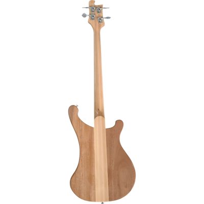 Custom Nova 4003 Burgundy Red Front Natural Back And Sides 4 String Bass - Image 4