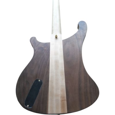 Custom Nova Thunder Inlay Lemmy Kilmister 4004 Natural Hand Carved Oak Leaf 4 String Bass - Image 3