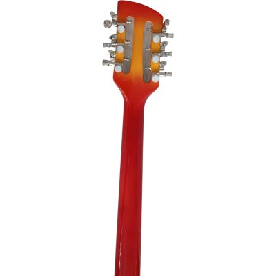 Custom Nova Slash Soundhole Cherry Fireglo 360 George 12 String Guitar Padauk Fretboard - Image 7