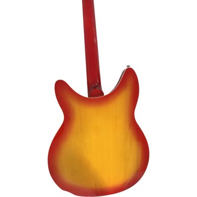 Custom Nova Slash Soundhole Cherry Fireglo 360 George 12 String Guitar Padauk Fretboard - Image 6