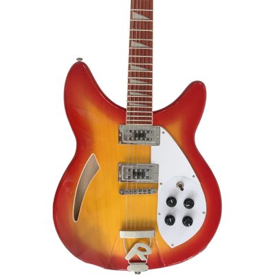 Custom Nova Slash Soundhole Cherry Fireglo 360 George 12 String Guitar Padauk Fretboard