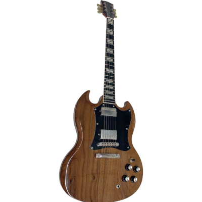 Custom Crown SG Walnut Wood Body Natural Finish Angus Guitar