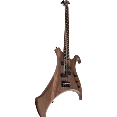 Custom Pulse Buzzard Walnut Body Finish John Entwistle 4 String Bass - Image 5